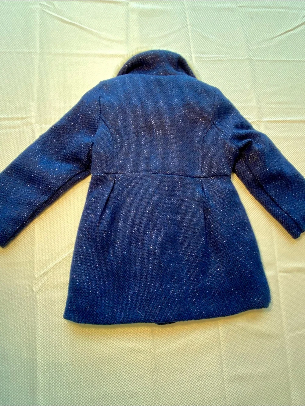 Carter's Toddler Navy Coat with White Faux Fur Collar